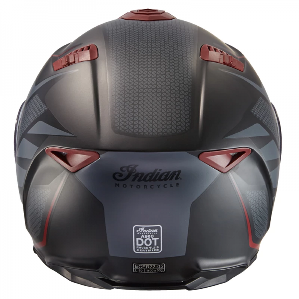 almas Indian Motorcycle Matte Modular Flip Up Helmet Juodas Motorider.lt